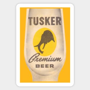 Tusker Premium Beer Retro Defunct Breweriana Sticker